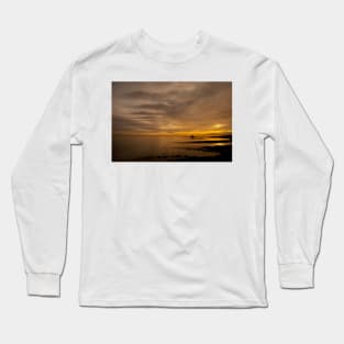 Golden Sunrise over St Mary's Island Long Sleeve T-Shirt